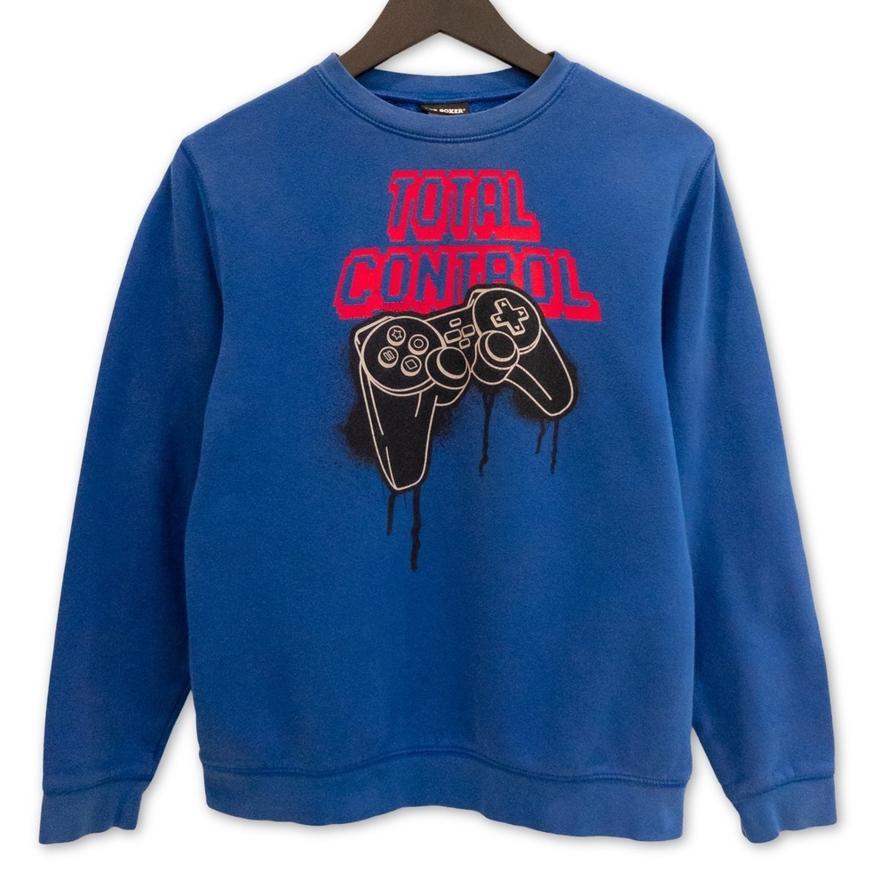 Joe Boxer Sweatshirt Boys XL Blue Gaming Controller Kids Unisex Gamer School